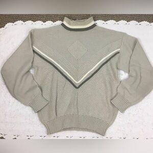 Vintage CIAO Sportswear Knit Acrylic Wool  Blend Knit Pullover Sweater XL